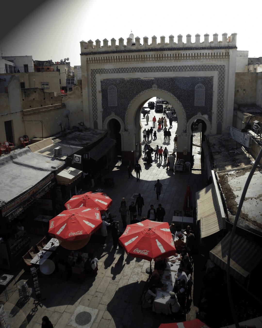 2 Puerta azul de Bab Bou Jeloud en la medina de Fez